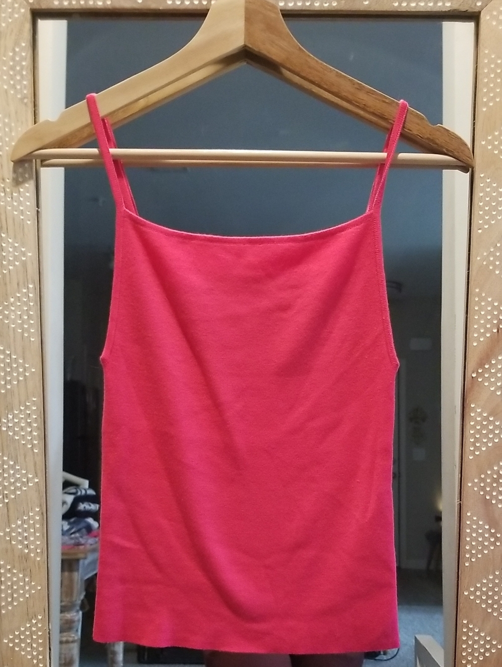 Anthropologie Bright Pink Spaghetti Strap Camisole